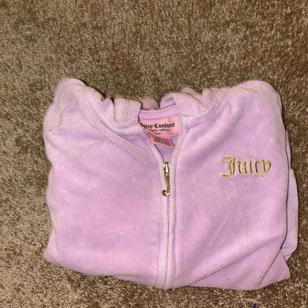 Kids Size 5 Juicy Zip-Up Pink Jacket